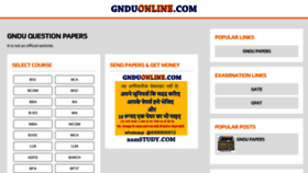 What Gnduonline.com website looked like in 2022 (1 year ago)