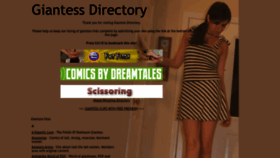 What Giantessdirectory.com website looked like in 2022 (1 year ago)