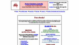 What Gutenberg.net.au website looked like in 2022 (1 year ago)