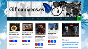 What Gifmaniacos.es website looked like in 2022 (1 year ago)