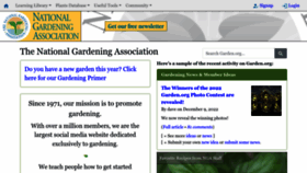 What Garden.org website looked like in 2022 (1 year ago)