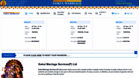 What Gokulmarriage.com website looked like in 2022 (1 year ago)
