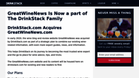 What Greatwinenews.com website looked like in 2022 (1 year ago)