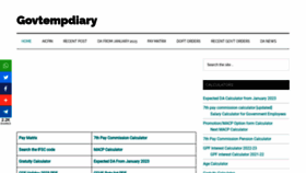 What Govtempdiary.com website looked like in 2022 (1 year ago)