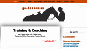 What Go-horseman.de website looked like in 2023 (1 year ago)