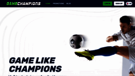 What Gamechampions.com website looked like in 2023 (1 year ago)