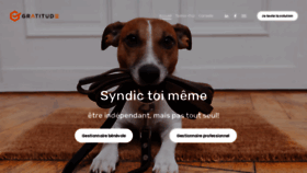 What Gratitude.one website looked like in 2023 (2 years ago)