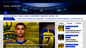 What Goaltonight.com website looked like in 2023 (1 year ago)
