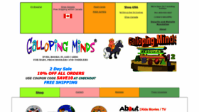 What Gallopingminds.com website looked like in 2023 (1 year ago)