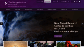 What Georgeinstitute.org website looked like in 2023 (1 year ago)