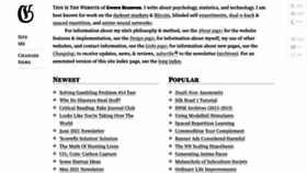 What Gwern.net website looked like in 2023 (2 years ago)