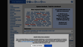 What Gyakorikerdesek.hu website looked like in 2023 (1 year ago)