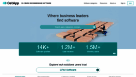 What Getapp.com website looked like in 2023 (3 years ago)