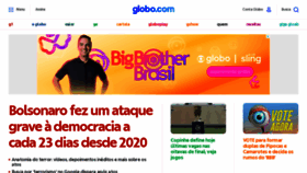What Globo.com website looked like in 2023 (1 year ago)