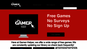What Gamer-helper.com website looked like in 2023 (1 year ago)