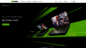 What Geforce.com website looked like in 2023 (1 year ago)