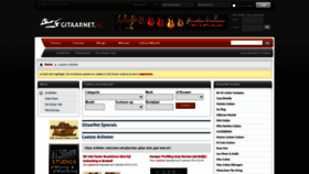 What Gitaarnet.nl website looked like in 2023 (1 year ago)