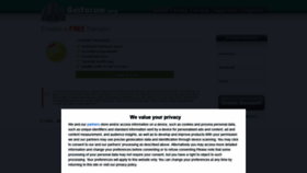 What Getforum.org website looked like in 2023 (1 year ago)