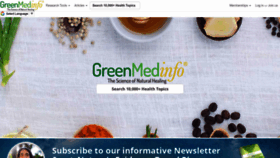 What Greenmedinfo.com website looked like in 2023 (2 years ago)