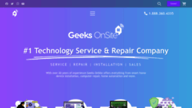 What Geeksonsite.com website looked like in 2023 (1 year ago)