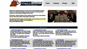 What Gophercentral.com website looked like in 2023 (1 year ago)