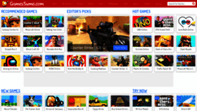 What Gamessumo.com website looked like in 2023 (1 year ago)