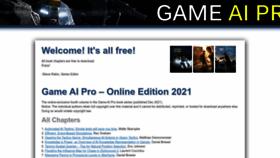 What Gameaipro.com website looked like in 2023 (1 year ago)