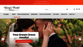 What Ginnysbridalcollection.com website looked like in 2023 (1 year ago)