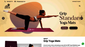 What Gripyogamats.com website looked like in 2023 (1 year ago)