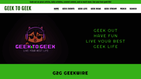 What Geektogeek.net website looked like in 2023 (1 year ago)