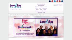 What Growandsing.com website looked like in 2023 (1 year ago)