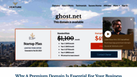 What Ghost.net website looked like in 2023 (1 year ago)