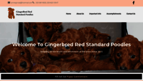 What Gingerbredpoodles.com website looked like in 2023 (1 year ago)