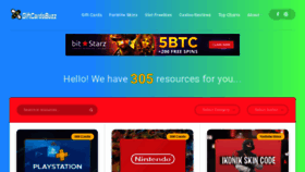 What Giftcardsbuzz.com website looked like in 2023 (1 year ago)