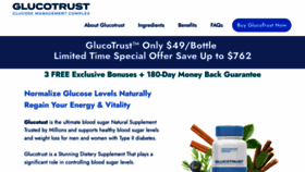 What Getglucotrust-us.com website looked like in 2023 (1 year ago)