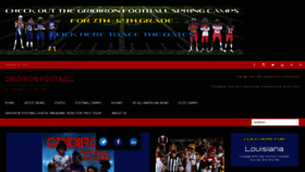 What Gridironfootballusa.com website looked like in 2023 (1 year ago)