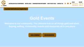 What Goldevents.com.au website looked like in 2023 (1 year ago)