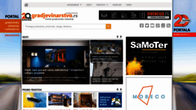 What Gradjevinarstvo.rs website looked like in 2023 (1 year ago)