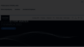 What Grohe.pl website looked like in 2023 (1 year ago)