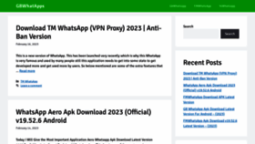 What Gbwhatapps.com website looked like in 2023 (1 year ago)