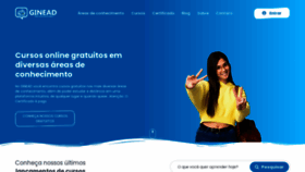 What Ginead.com.br website looked like in 2023 (1 year ago)