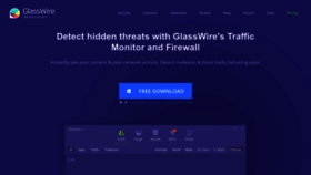 What Glasswire.com website looked like in 2023 (1 year ago)