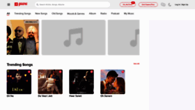 What Gaana.com website looked like in 2023 (1 year ago)