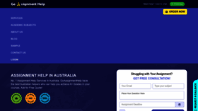 What Goassignmenthelp.com.au website looked like in 2023 (1 year ago)