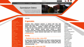 What Gymostrov.cz website looked like in 2023 (2 years ago)