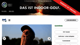 What Golf.de website looked like in 2023 (1 year ago)