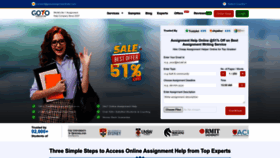 What Gotoassignmenthelp.com website looked like in 2023 (2 years ago)