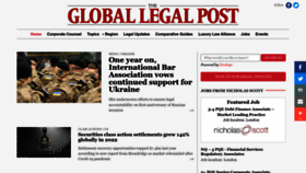 What Globallegalpost.com website looked like in 2023 (1 year ago)