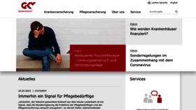 What Gkv-spitzenverband.de website looked like in 2023 (3 years ago)