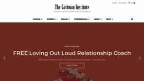 What Gottman.com website looked like in 2023 (1 year ago)
